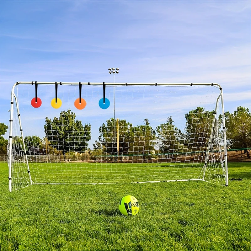Tableros de práctica de fútbol súper duraderos: 2 piezas, objetivos ajustables para taladros de tiro específicos, fabricados en TPE