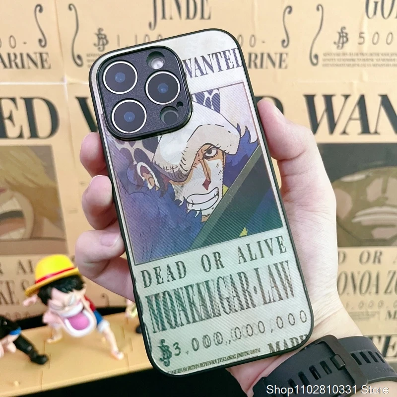 Etui na telefon z motywem 3D, wzór „One Piece”, przeznaczone dla modeli iPhone 11, 12, 13, 14, 15, 16, 17, 18 Pro Max, Plus, Mini, Air, z motywem Luffy, KID, Law, odporne na wstrząsy. — zdjęcie produktu 2