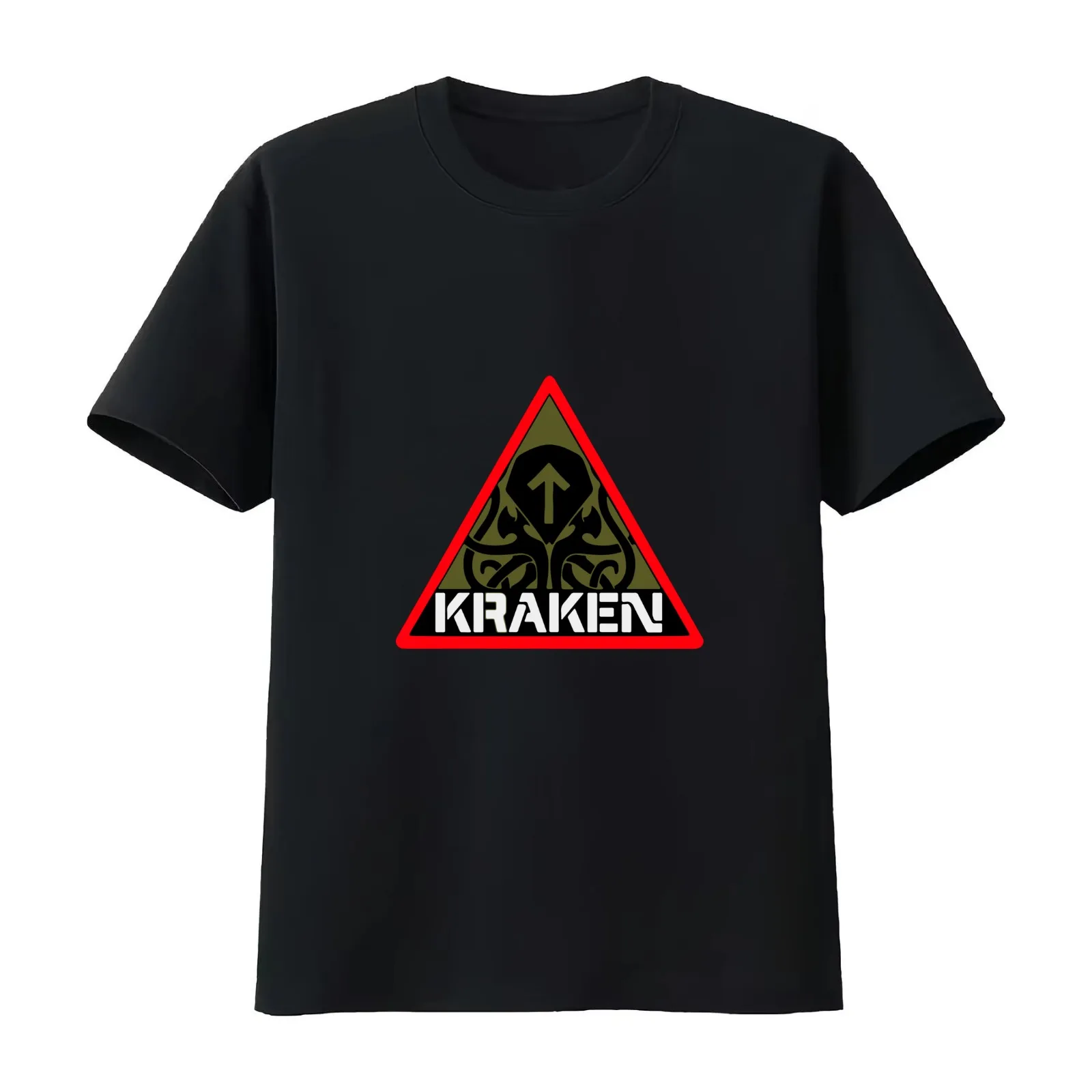 kraken T-Shirt Summer Casual Cotton Tee Oversized Streetwear Tops Vintage Graphic Print Loose Fit Short Sleeve 100% Cotton
