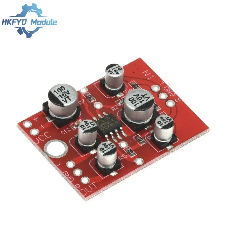 DC 5V-15V AD828 Stereo Preamp Power Amplifier Board Audio Preamplifier Module