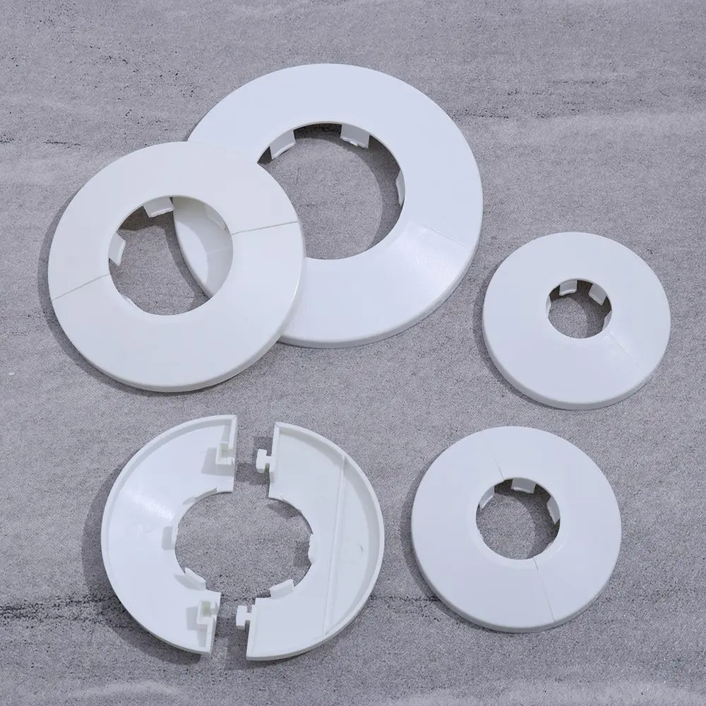 1Pc Plastic Wall Hole Pipe Collars Cover Shower Faucet Angle Valve Pipe Plug Decoration Cover Kitchen Bathroom Faucet Accessory