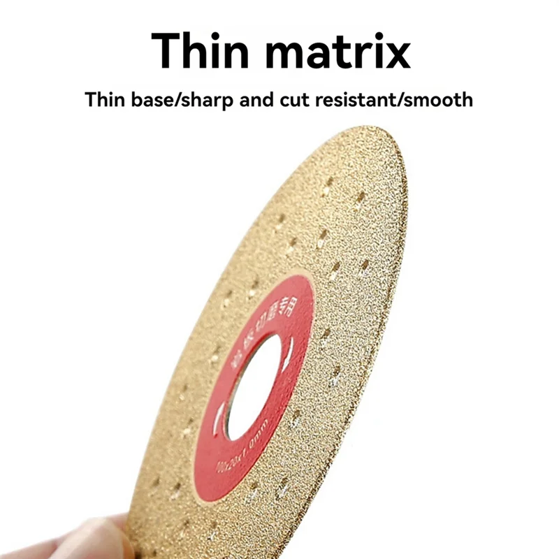 ABHI-10 個 4 インチ 100 ミリメートルダイヤモンド切断研削ディスク真空ろう付け鋸刃大理石磁器タイル岩スラブ磁器用