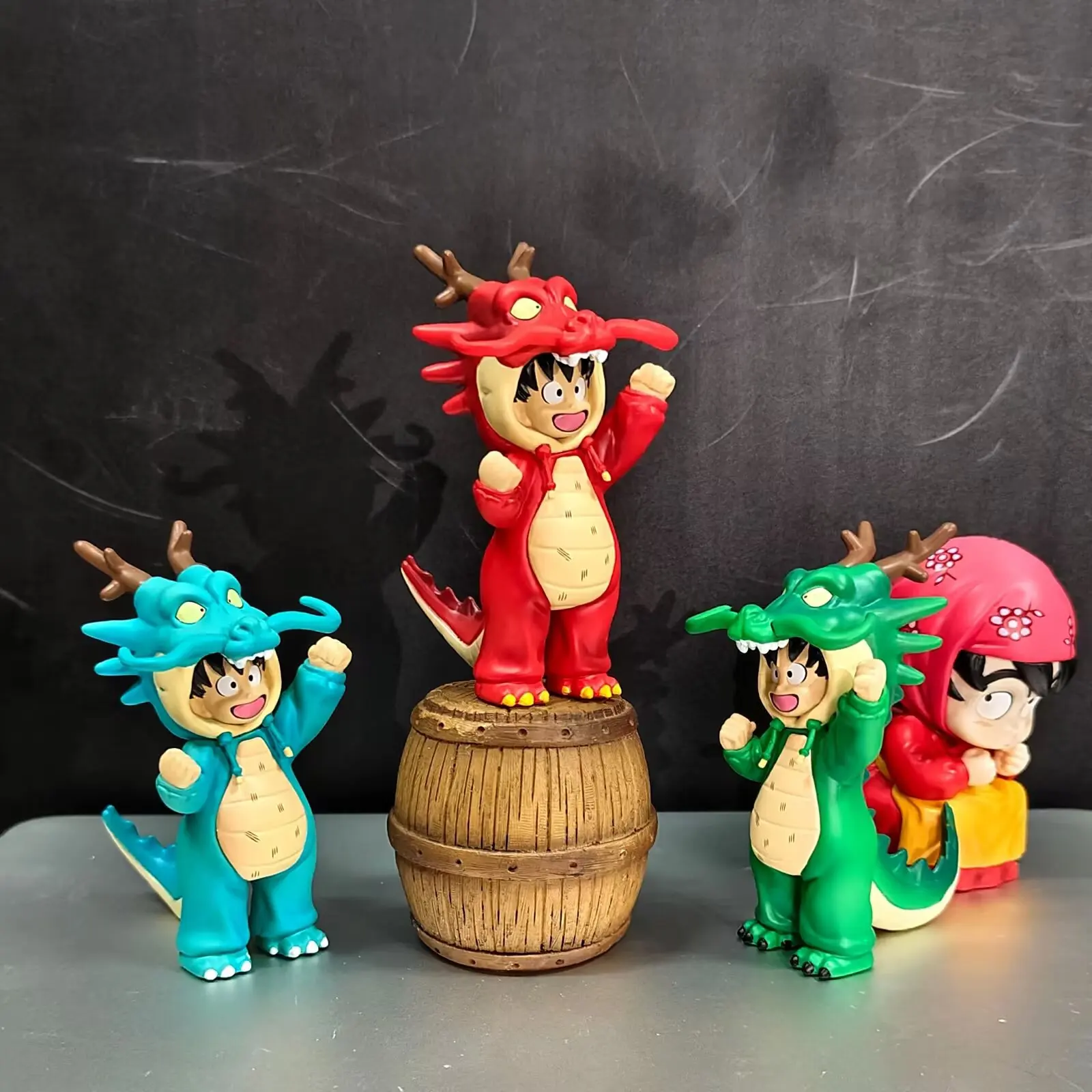 Bandai Dragon Ball Z Goku 10 cm Action Figure Kid Goku Cosplay Pvc Bureau Standbeeld Anime Speelgoed Model Voor Collection decor Gift