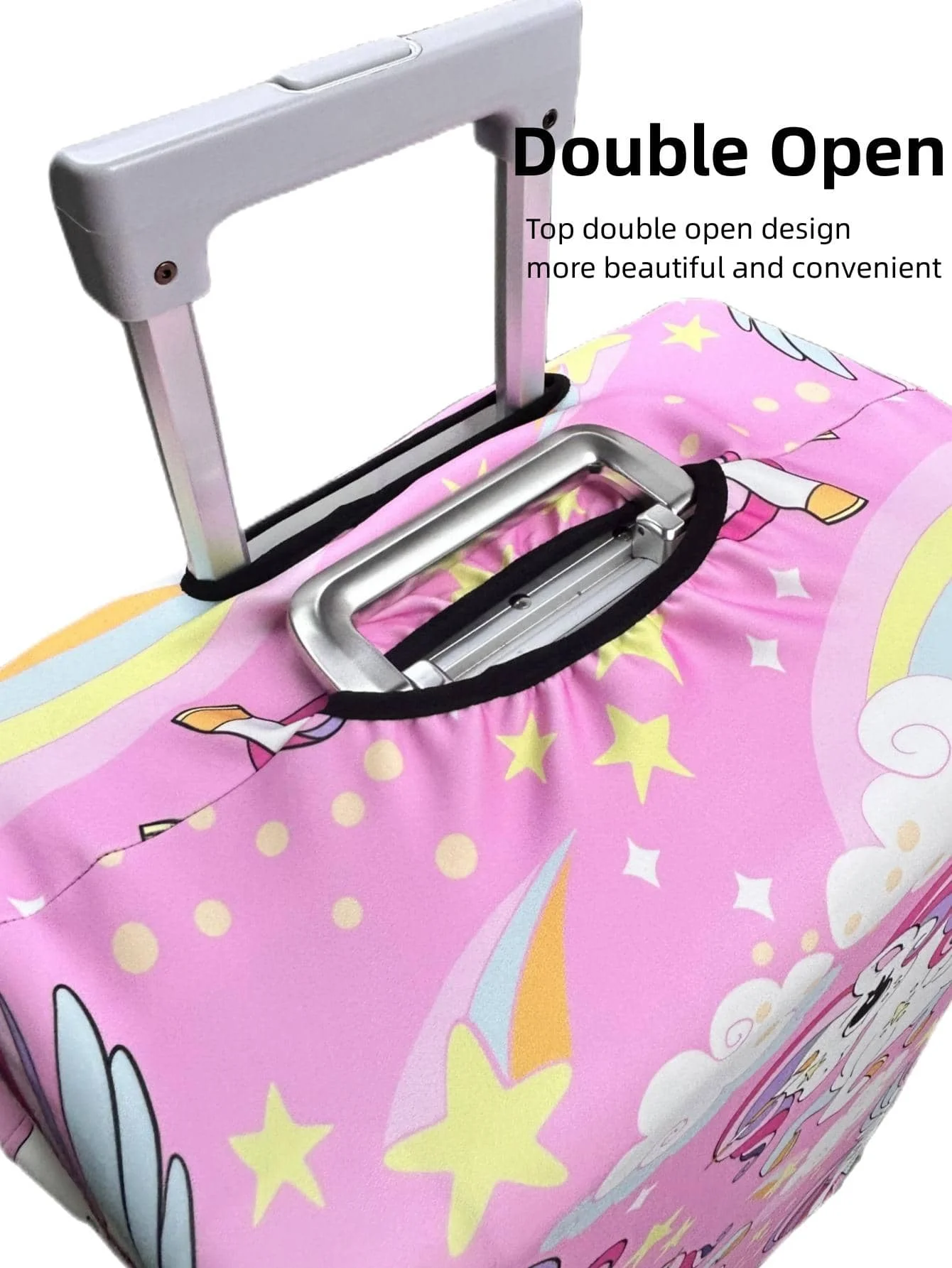 Luggage Cover Stretch Fabric Suitcase Protector Baggage Dust Case Cover Suitable for18-30 Inch Suitcase Case Travel Organizer