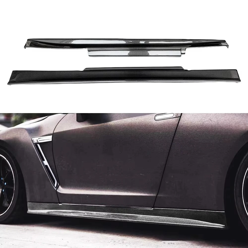 

Carbon Fiber Zele Style Side Skirts for R35 2008-2016 Model Years New Condition