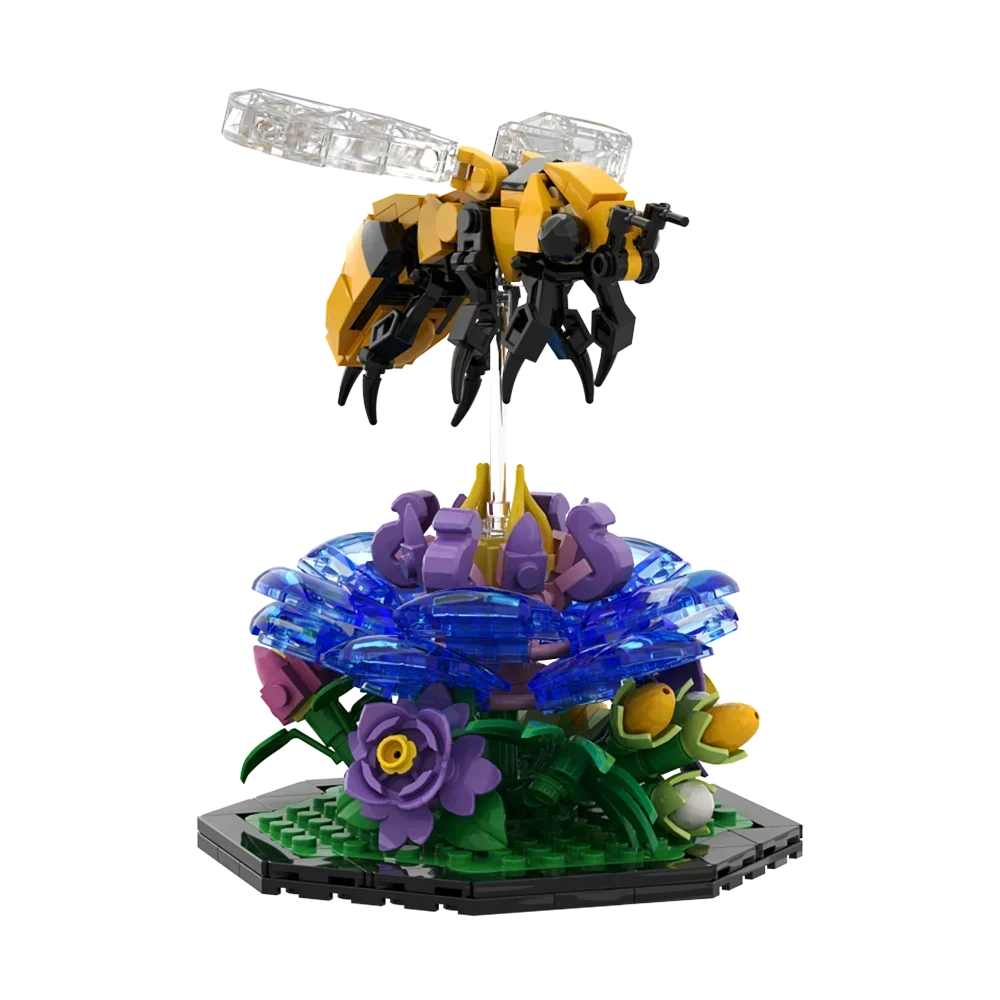 EKbricks MOC Ideas Insect Collection Simulation Beetle Butterfly Mantis Model Building Block Puzzle Educational Bricks Toy Gift