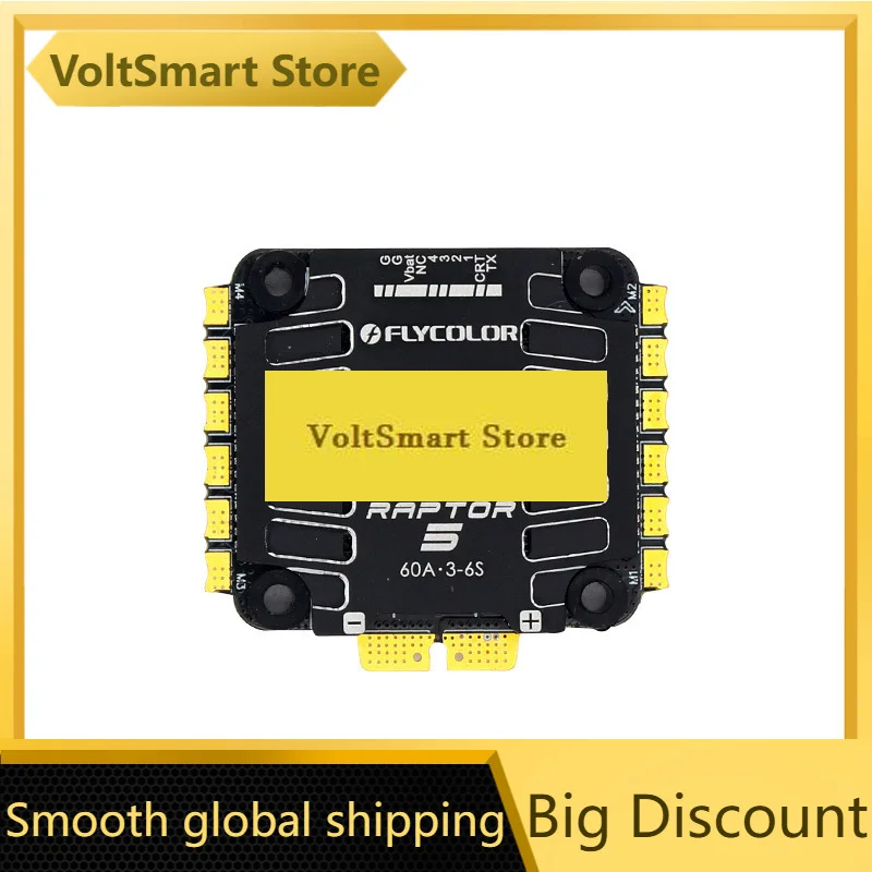 VoltSFlycolor Raptor5 4in1 Esc 60a 45a G701 V5 Pwm 128k 3-6s 30x30mm For Fpv Drone Flight Controller Stack Diy Parts