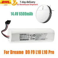 100% Original Battery for Dreame Robot Vacuum Mop Cleaner D9 F9 L10 L10 Pro 12800mAh Lithium-ion Battery Pack 4INR19/66-2