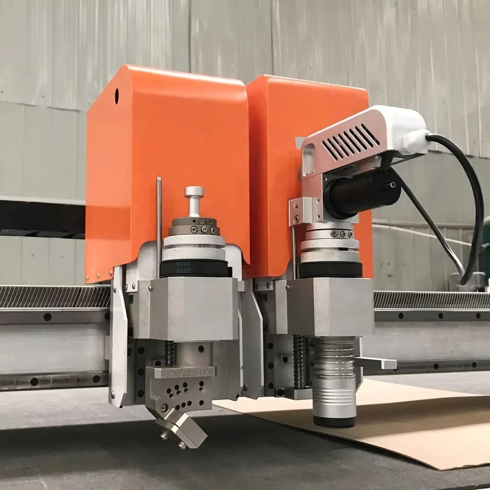 ماكينة صنع كرتون الورق المقوى الأوتوماتيكية ذات التحكم العددي، عينة صندوق كرتوني عالية السرعة، ماكينة قطع متعددة الوظائف #4