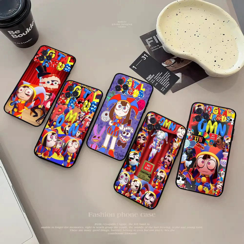 Cartoon The A-Amazing D-Digital C-Circus Phone Case Silicone Soft for iphone 15 14 13 12 11 Pro Mini XS MAX 8 7 6 Plus X XS XR