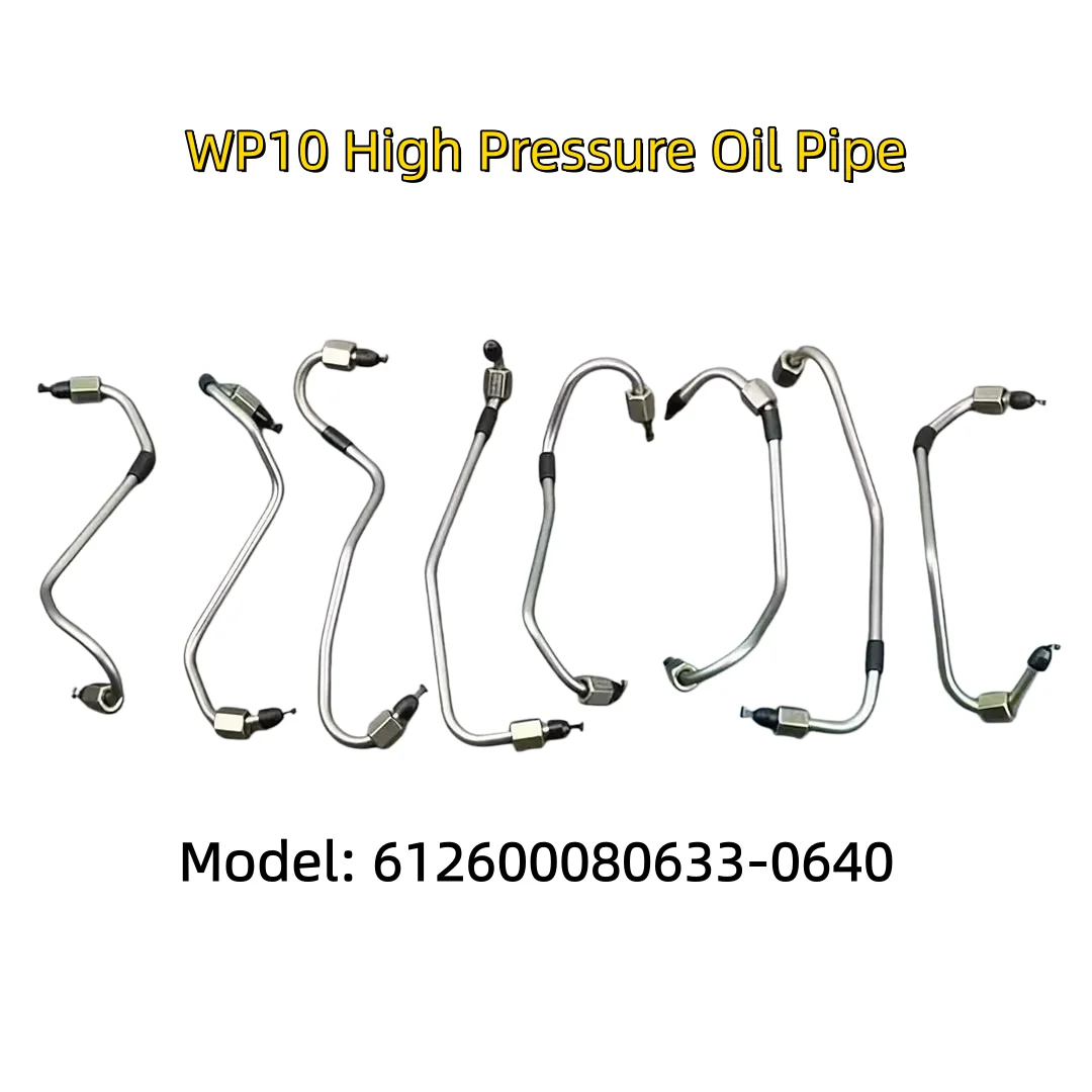 

For Weichai WP10 Engine Injector Common Rail High Pressure Oil Pipe Diesel Engine Parts 612600080633-0640