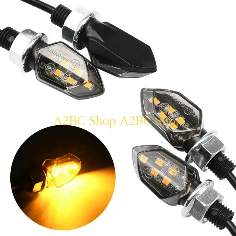 A2BC Motorcycle Lamps Improved Visibility Broad 12V 1W Lights Blinkers Flasher Universal for Most Model