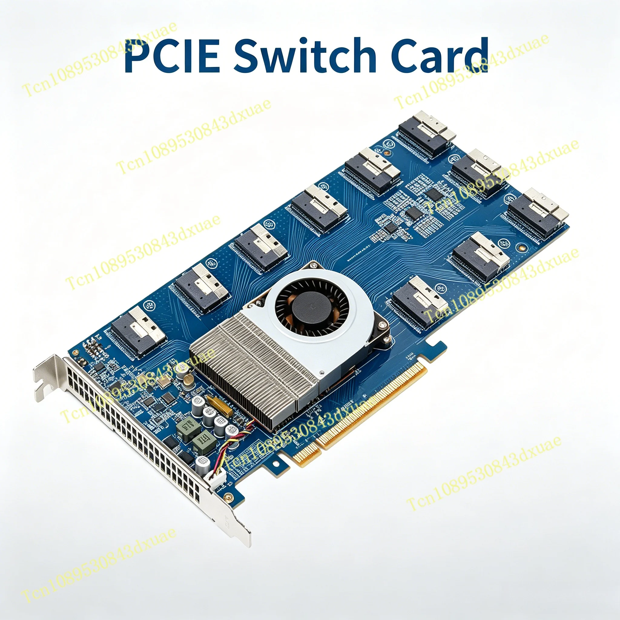 PLX88096 PCIe 4.0 X16 Expansion Card Free Splitting SFF8654 SlimSAS Adapter For NVMe SSD Multi GPU Workstation Server