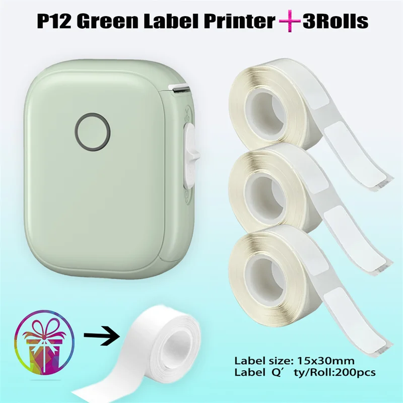 P12 Wireless Bluetooth Continuous Label Printer Unleashing Creativity with Convenient & Performance Printing for Different Needs