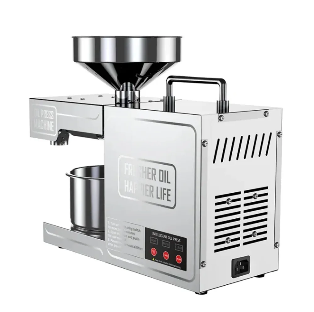Mini Household Stainless Steel Food Grade Cold Press Oil Press Machine New For Extracting Edible Oils Peanut Avocado Sesame