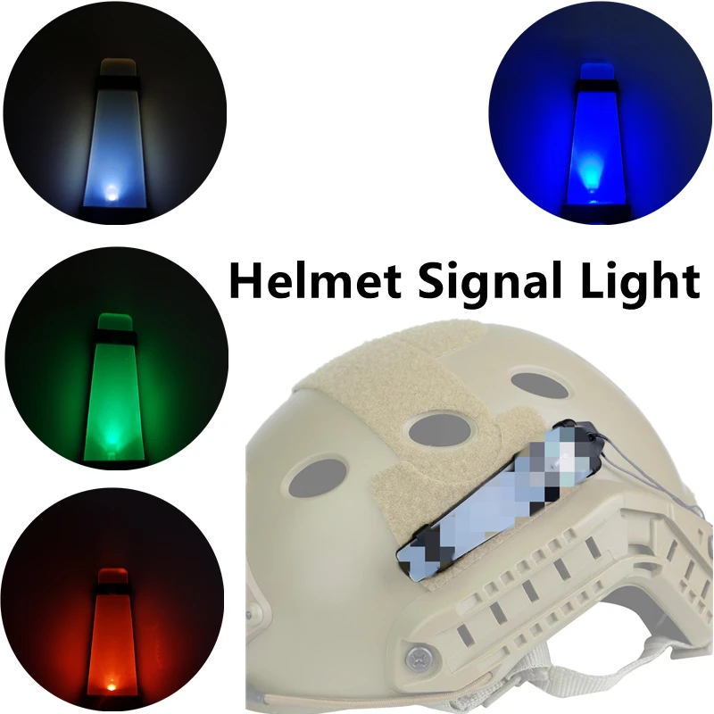 

Tactical Flashlight Helmet Tactical Helmet Light Safety Flashing For Outdoor Cycling Bike Sports Driving Helmet Signal Lamp