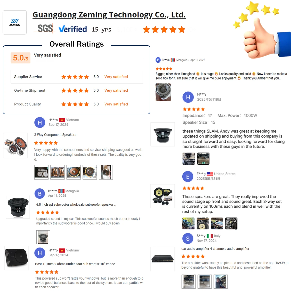 Zeming سيارة باس المتكلم المنافسة الفرعية RMS 1500 واط الثقيلة المتكلم 10 بوصة 2000 واط الذروة SPL مضخم صوت السيارة #4