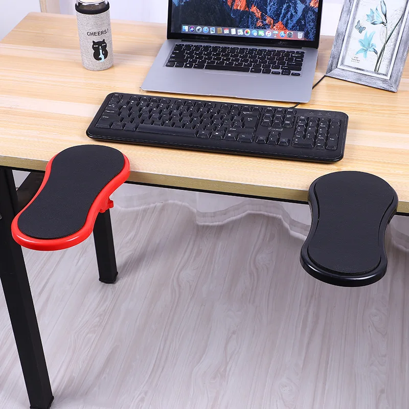 Mouse Wrist Guard Pad Computer Arm Support Bracket Desk Arm Rest Board Wrist Protector Mouse Pad 180 Degree Rotatable Profile