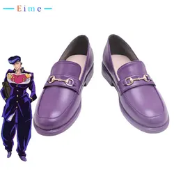 Josuke 코스프레 신발 애니메이션 JJBA 코스프레 소품 PU 가죽 신발 할로윈 카니발 부츠 코스프레 소품 액세서리 맞춤 제작