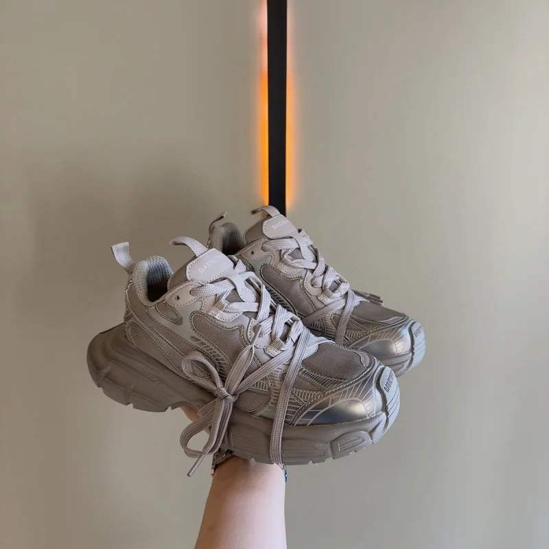 

Женские грязные розовые кроссовки для папы на шнуровке в уличном стиле, 2025 г., спортивные повседневные кроссовки на толстой подошве в стиле ретро, увеличивающие рост