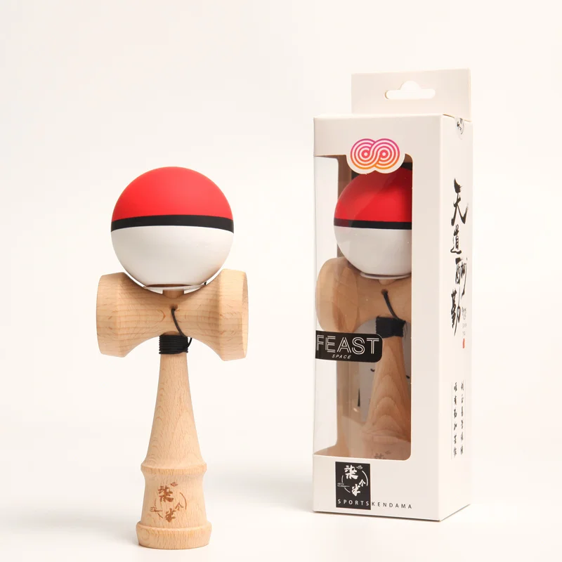 Pokemon Elf Ball Kendama Toys Sword Ball Professional Wooden Toy Skillful Juggling Ball Game Toy Classical Outdoor Toy For Kid