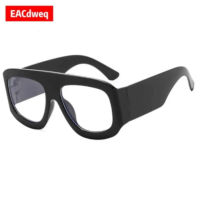 Men Women Oversized Square Sunglasses New Latest Fashion Trendy INS Party Glasses Unisex Stylish Anti-blue Light Eyewear