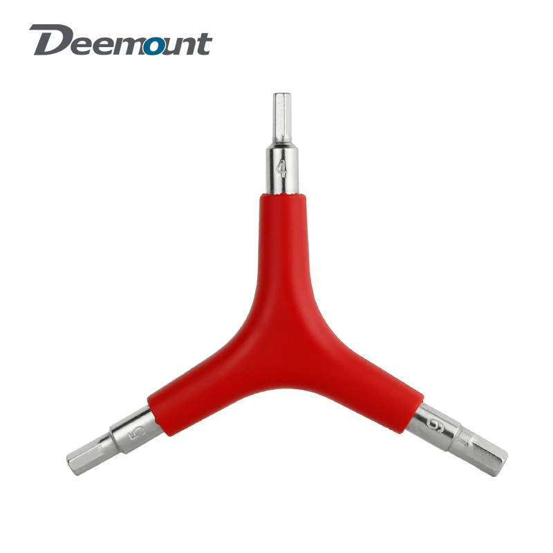 Deemount Y-Shaped Hex Wrench Bicycle 3 Way 4/5/6mm Spanner Bike Allen Hex Key Tools Hexagonal Service Repair wrenches TOL-110 