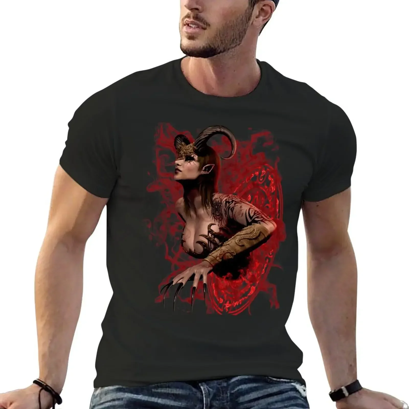 New Arrival fashion The Succubus Summoning Ritual T-Shirt vintage clothes customized t shirts fruit of the loom mens t shirts