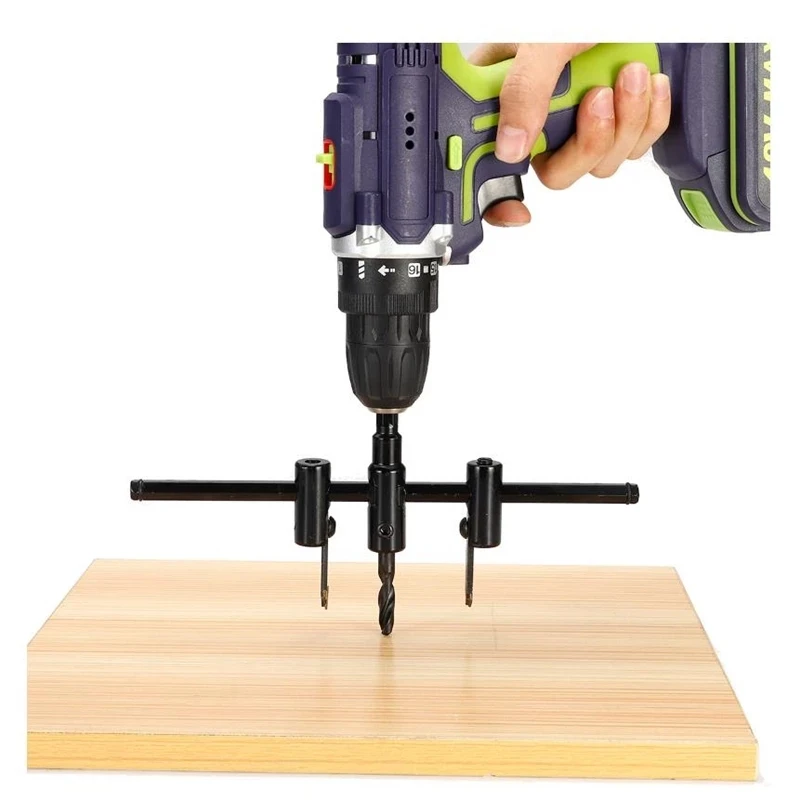 30-120/200/300mm Adjustable Circle Hole Cutter Wood Drywall Drill Bit Saw Round Cutting Blade Aircraft Type DIY Tool view 5