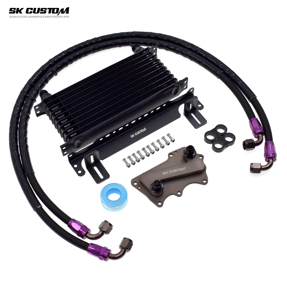 SK CUSTOM Oil Cooler Kit For BMW 5 Series X3 X4 X5 G30 G05 G01 G02 G29 B58 3.0T Engine Oil Cooling Kit Car Modification Radiator