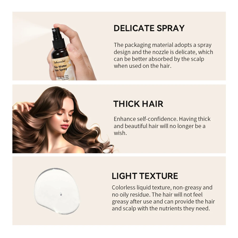 NEW Fermented Rice Water for Hair Growth Infused Keratin Vegan Non-Greasy Spray Naturally Thicker Longer Softer Men & Women image 4