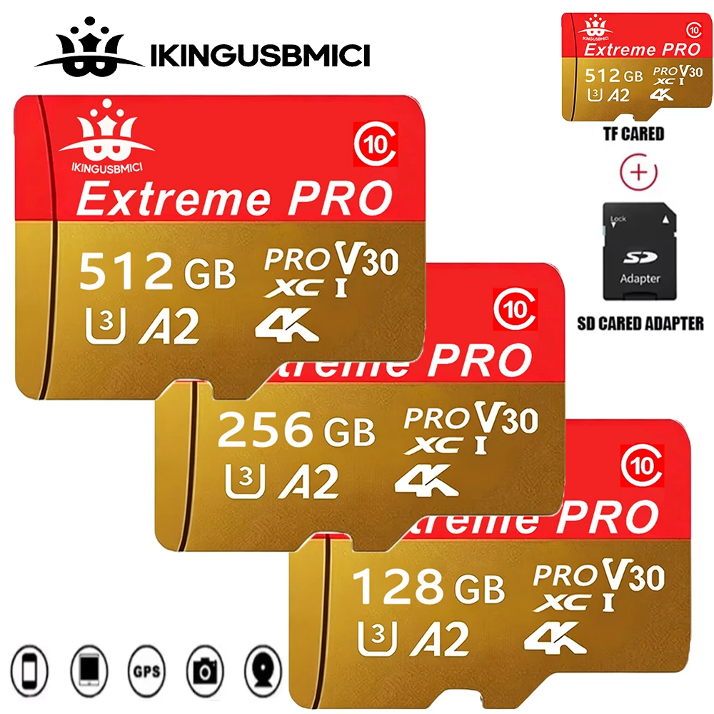 32-64-128-256-512gb Sd High Speed Tf Smartphone Uhs-i Tf Flash Card Micro Mini High Quality Premium Fast U3 Reliable Class 10