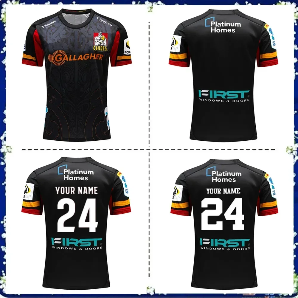 Rugby Jersey, T-shirt with Number and Personalized Name Printed, Rugby Home, Summer Novelty 3D Printed Men's Quick Drying Shirt image 2