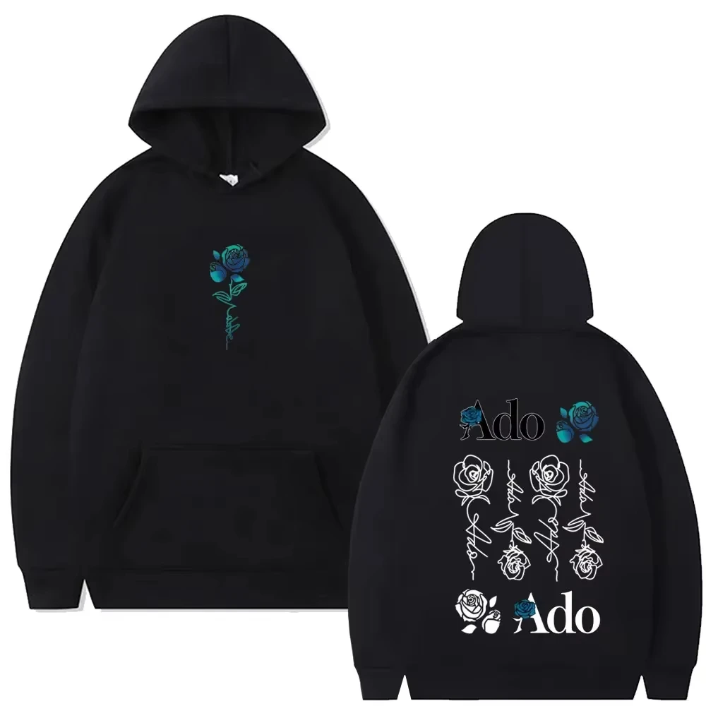 2026 New Ado World Tour Hibana Hoodies Printed Men's and Women's Fashion Street Autumn and Winter Trend Casual Pullover