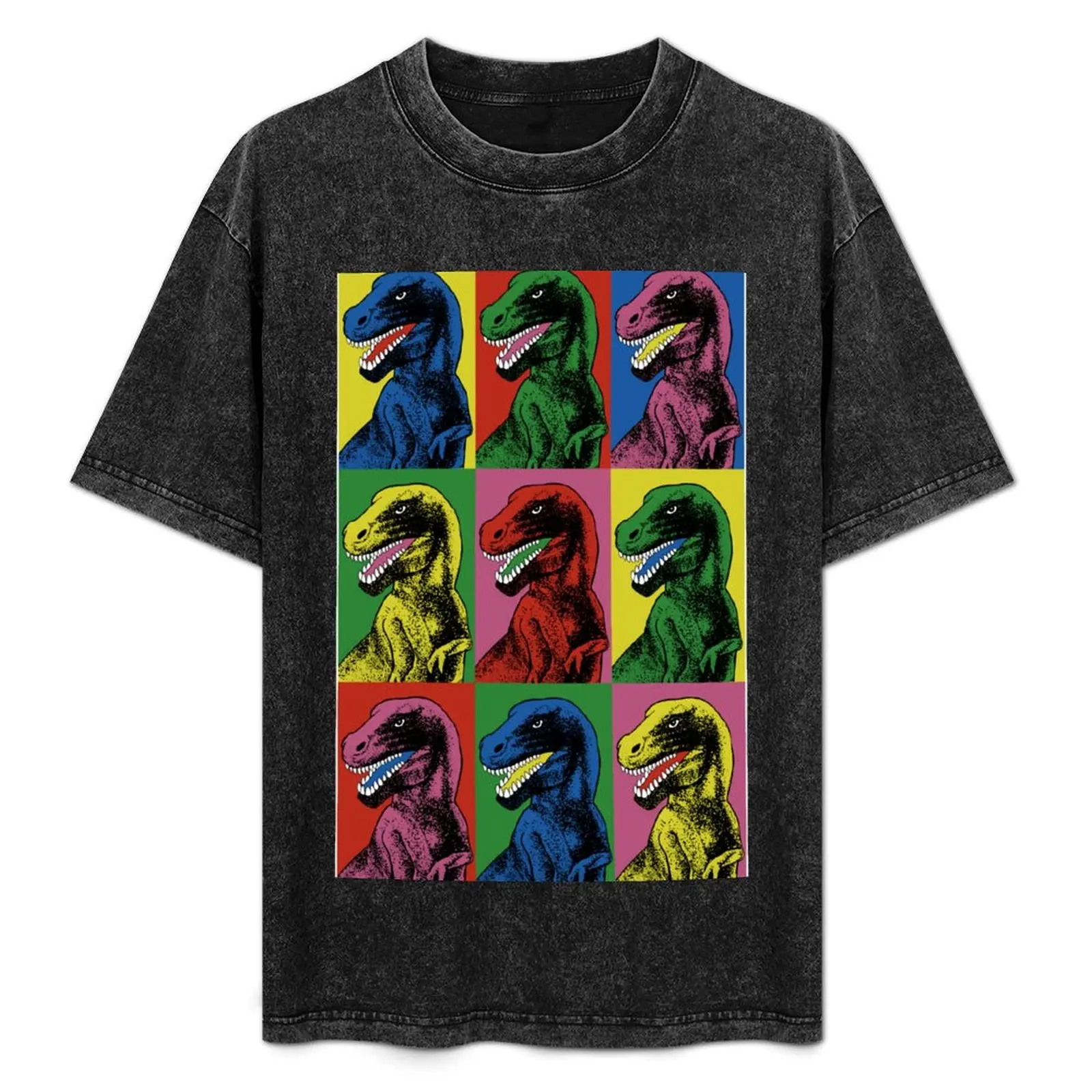 Dinosaur Pop Art T-Shirt boys whites oversized graphic tee sweat compression shirt men