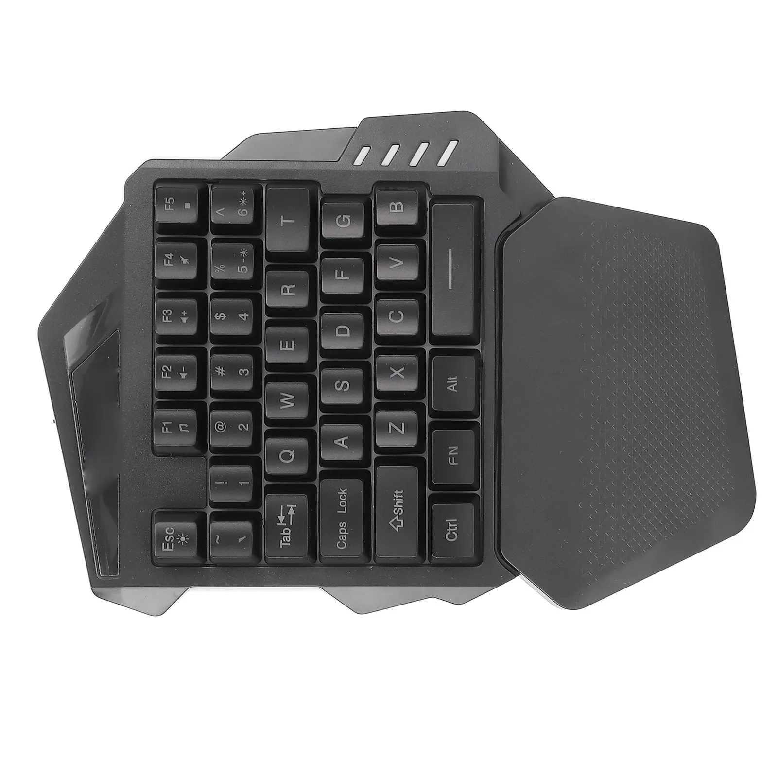 One Handed Gaming Keyboard 2.4G Wireless RGB Lighting ABS 35 Keys Gaming Keyboard for Computer