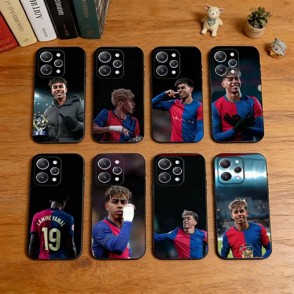 

L-Lamine Yamal Barcelona Football Phone Case Silicone Soft For IPhone 17 16 15 14 13 12 11 X XR Plus Pro Max Plus