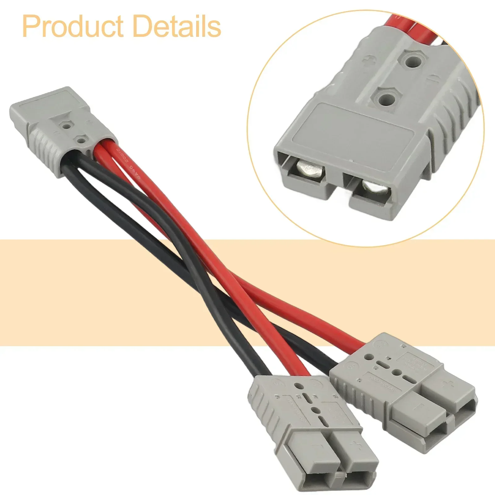 High-end Large Vehicles Plug Connector For Anderson Plug For Anderson Plug RVs Yachts 6AWG Automotive Cable Connect Circuits