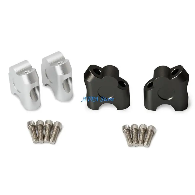 

U13C Motorbike Bar Clamps Raised Handlebar Handle Bar Risers For 7/8" 22mm