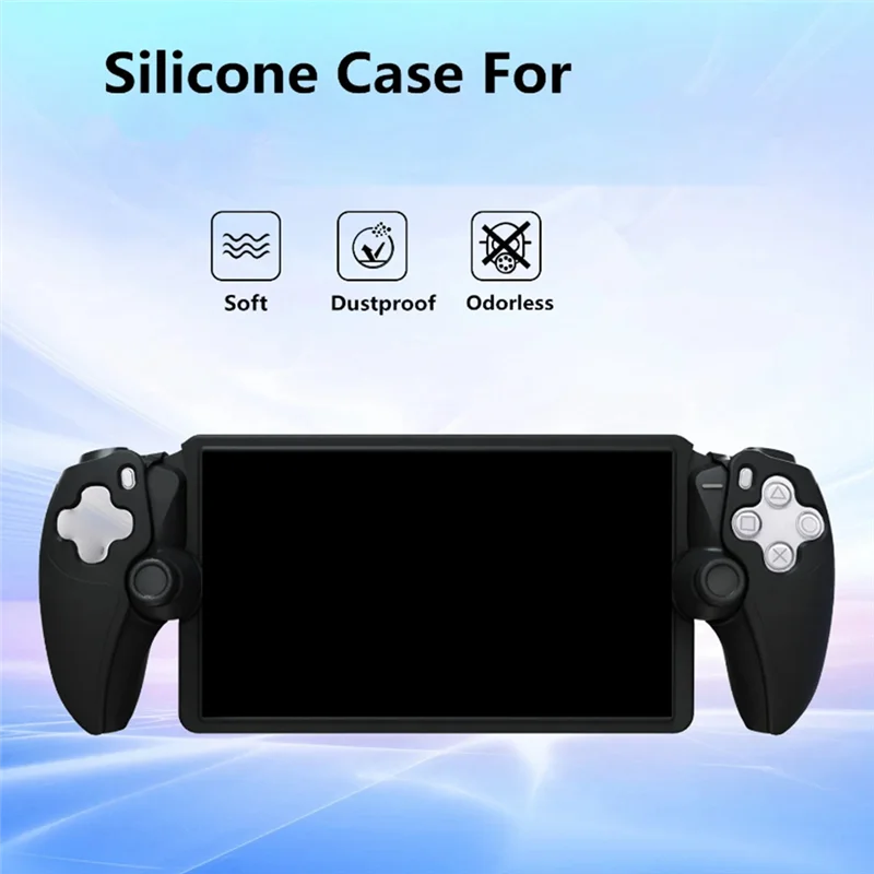 Funda de silicona de mano protectora de PC portátil para Playstation Portal para PS5 Portal Streaming funda protectora B
