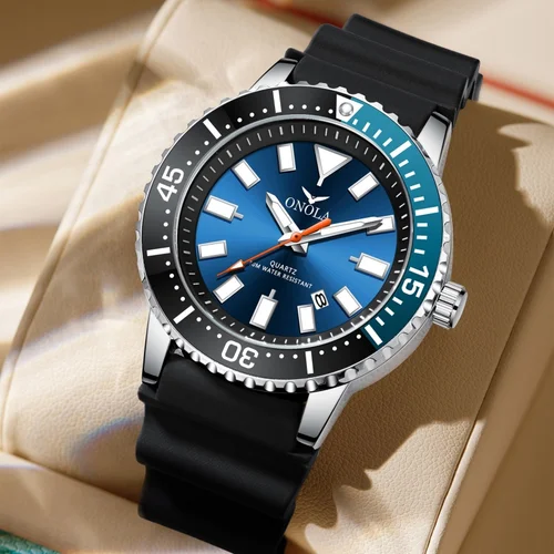 Imagen 2 del producto ONOLA 3850 reloj de cuarzo exquisito Premium para hombre, Color clásico, calendario luminoso resistente al agua, reloj informal para hombre, relojes masculinos