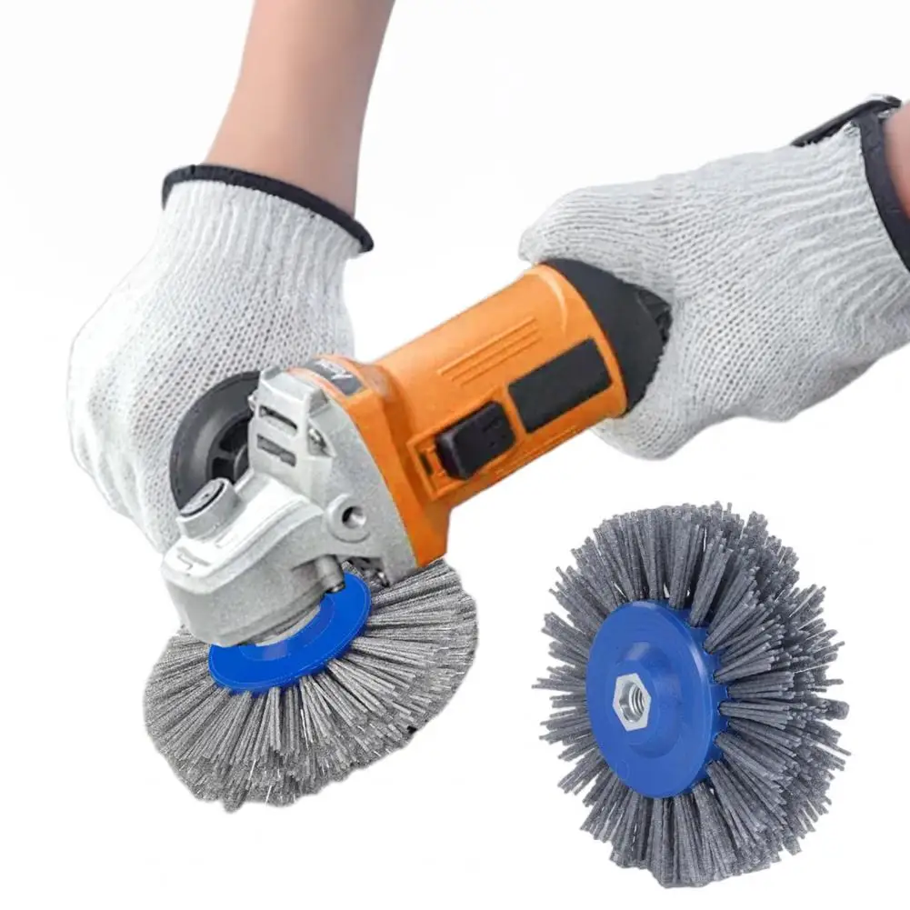 

Нейлоновый абразивный проволочный барабан, полировальный круг, угловая шлифовальная машина, круглая щетка, инструмент для снятия заусенцев для мебели, деревянная щетка, деревообрабатывающий инструмент