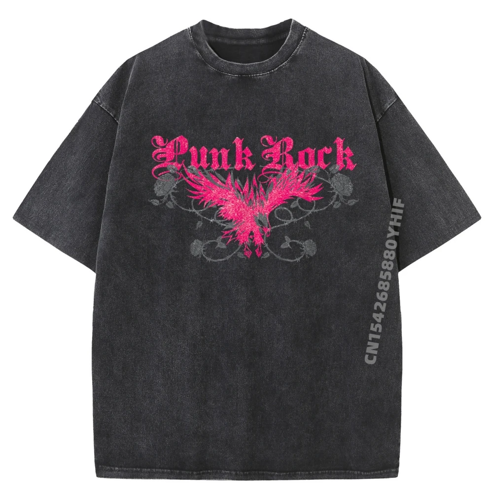 

Normal Vintage Goth Punk Printed Short Sleeve Lovers Day Tees Funny Daily Wear Luxury Retro Washed T-shirts Men T-shirt Man