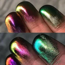 10g/Bottle Mirror Chameleons Resin Pigment Glitter Magic Discolored Pearlescent Powder for Manicure Nails Chrome Dust