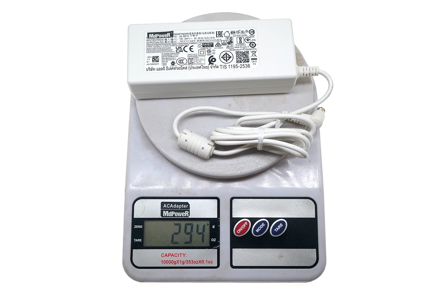 

AC DC Adapter Charger for LG LCAP39 DA-65G19 34UM65 25UM65 25UM64 7MP58HQ 27MP58VQ LCAP21A LCAP51 Monitor Power Supply