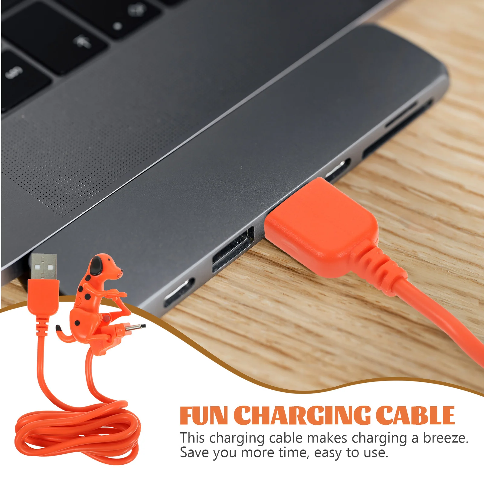 

Dog Shaped Data Creative Portable Charging Cable For Smartphone Type- Phone Accessories Usb Novelty Cable