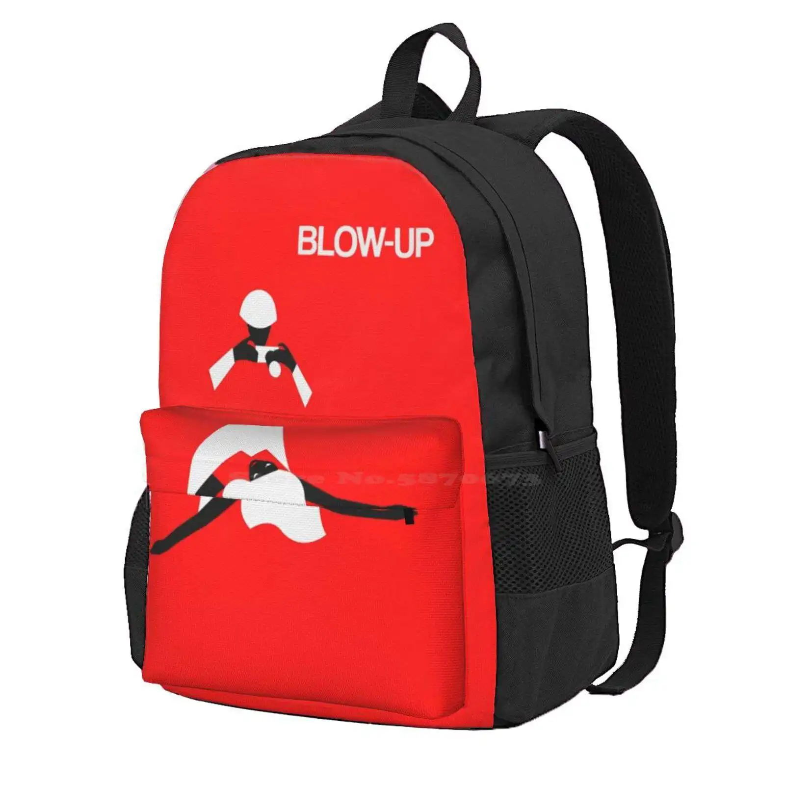 Copie De Blow Up Hot Sale Schoolbag Backpack Fashion Bags Blow Up Antonioni Cinema Movie Film Minimalist Love Story Fellini