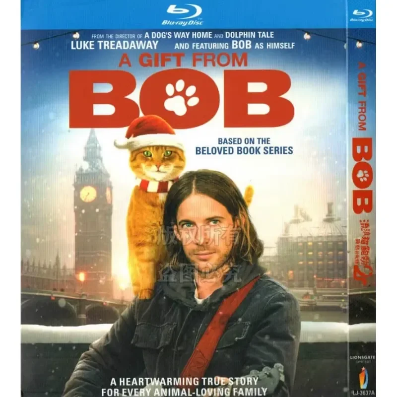 British Movie A Street Cat Named Bob 1 and 2 BD Blu-ray 1080p High Definition 2 Discs