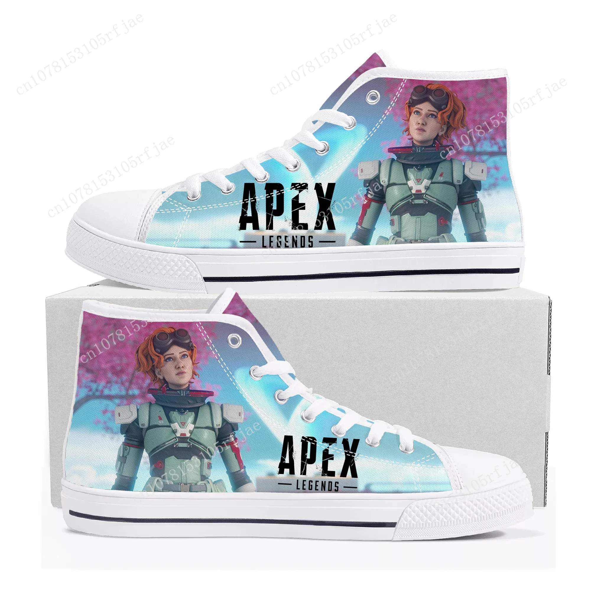 

Apex Legends Horizon High Top Sneakers Cartoon Game Mens Womens Teenager High Quality Canvas Shoes Casual Tailor Made Sneaker