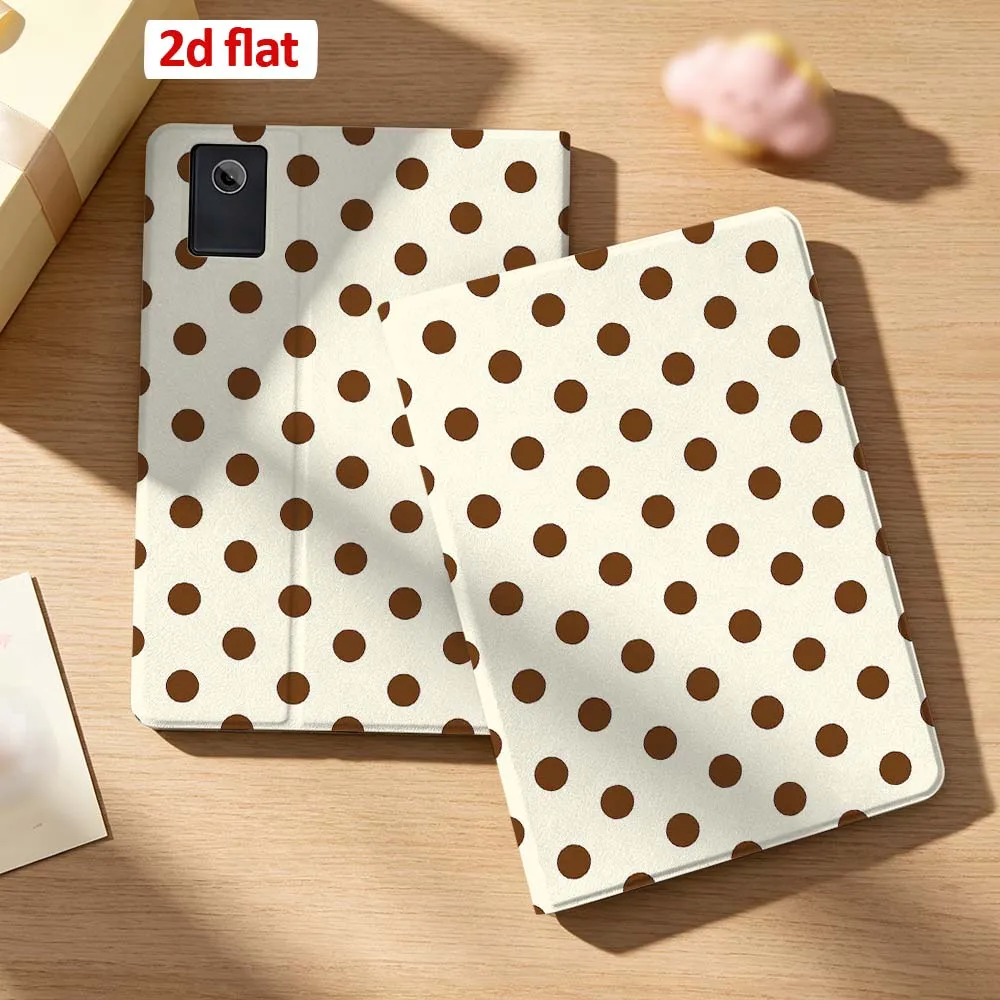 

Sweet Polka Dot Pattern Case For Lenovo Xiaoxin Pad 11 P11 P12 Gen 2 Pro Plus Idea Tab GT 5G Pen Tray Tablet